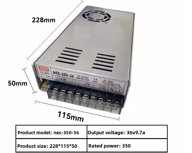 Brand new power supply 350-24mw switching power supply 350w 24v 14.6a