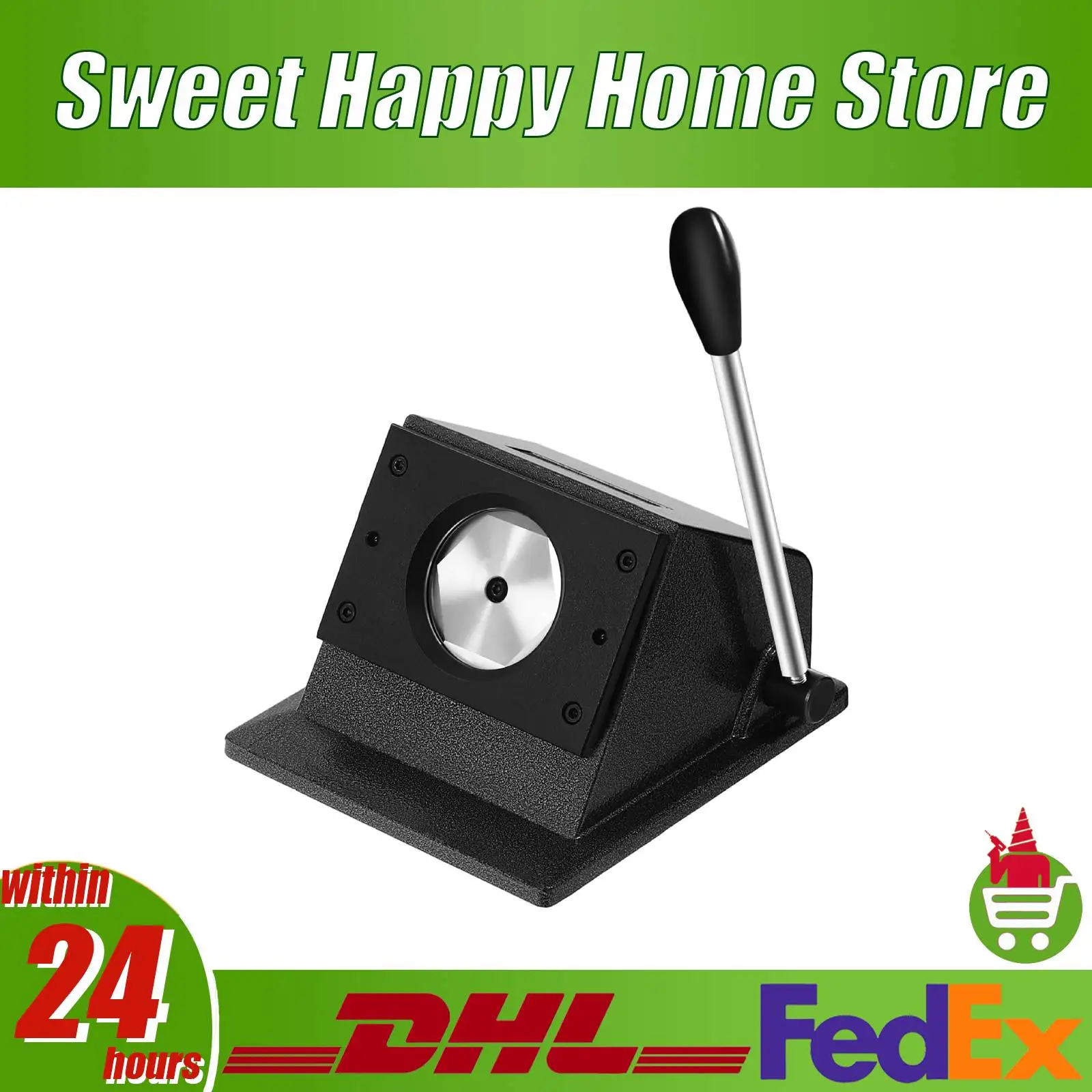 

58mm Medal Cutter Stainless Steel Round Punch Die Cutter Manual Badge Hole Puncher for Badges/Medals/Leather