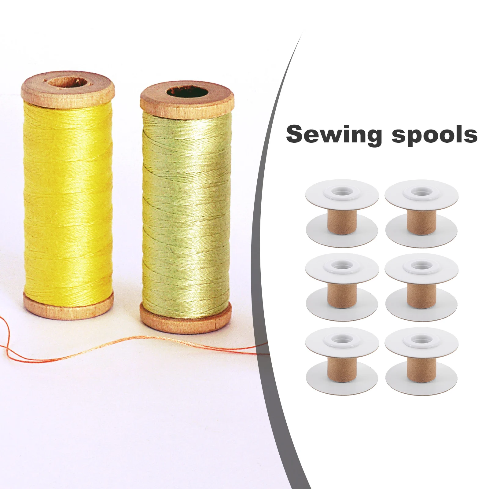 

Paper Winding Spools 10 Pcs Yarn Organizer Home Craft Thread Bobbins Sewing Ribbon Storage