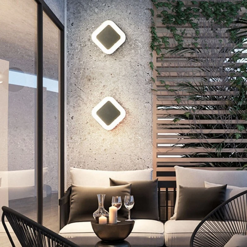 12W Wasserdichte Outdoor Wand Lichter Radar Motion Sensor IP65 Wand Leuchte Lampe LED Balkon Veranda Garten Villa Leuchten