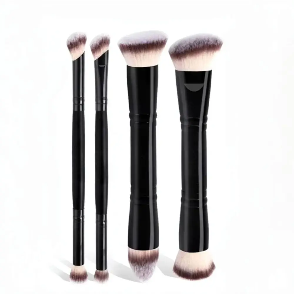 Soft Synthetic Bristle Makeup Brush Kit Dual Ended Foundation Blush Powder Concealer Professional Cosmetic Tools