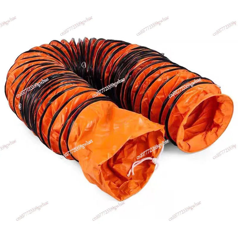New telescopic air duct mine paint ventilation pipe high temperature resistant PVC canvas exhaust fan hose