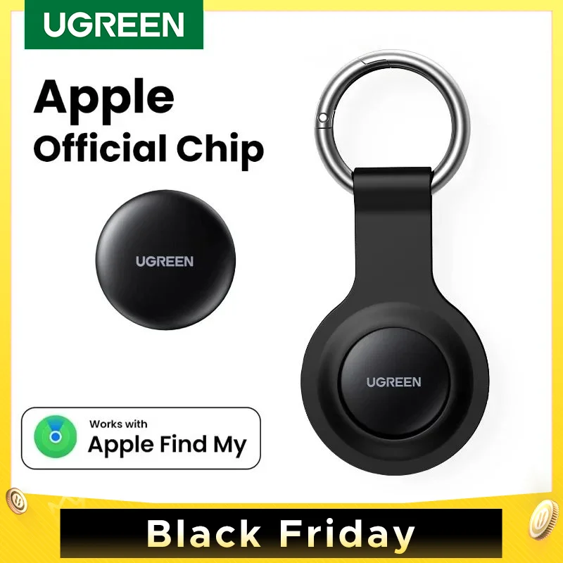 UGREEN Security SmartTrack Link Works With Apple Find My Key Finder Bluetooth Tracker Tag For Earbuds & Luggage Phone Finder IOS