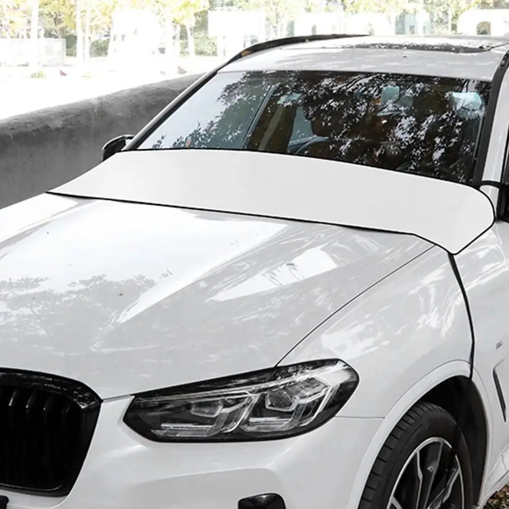 Multifunctional Windshield Protector Anti-Leaf Net Waterproof Windshield Cover Anti-falling Blocking Windshield Shade