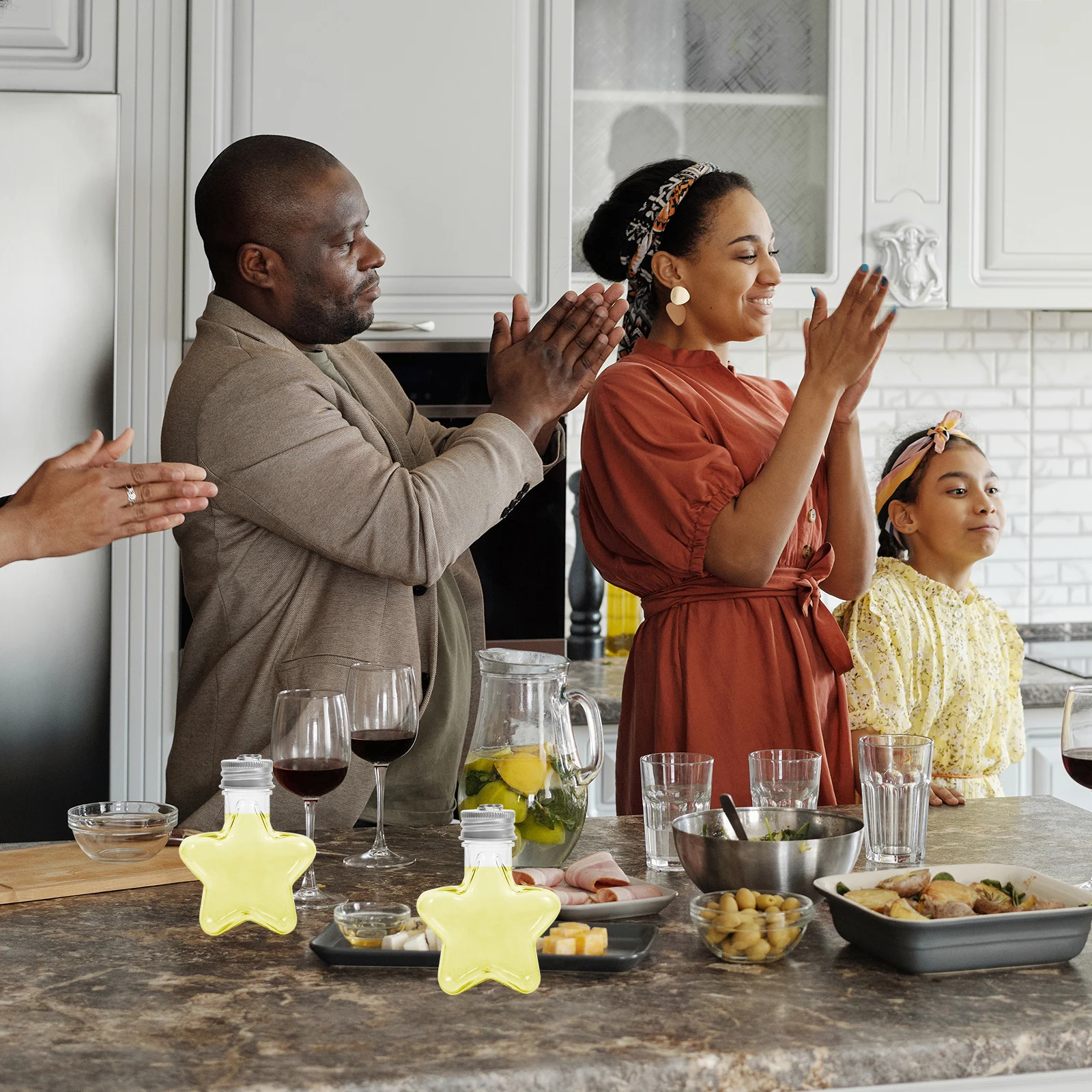 

10 Pcs Decorative Bottle Candy Shaped Containers Bottles Clear Cute Charms Isolation Jars