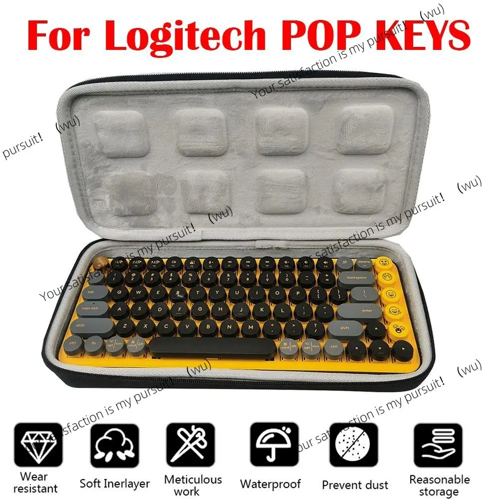 

Сумка для хранения клавиатуры Противоударный чемодан с защитой от царапин Водонепроницаемый портативный для клавиш Logitech G913/G913 TKL/POP