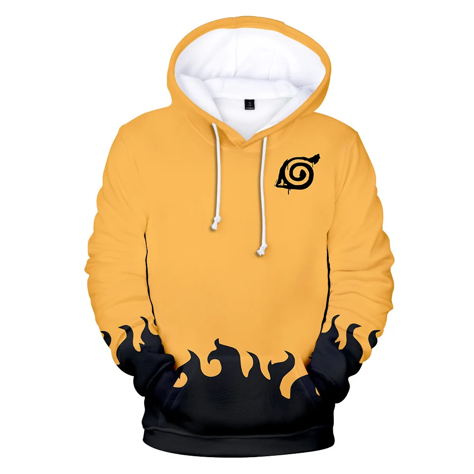 Bandai Naruto 3D Anime Hoodie – Herren Streetwear, Cosplay, Harajuku & Y2K Stil – Trendig & Bequem – Detail 3