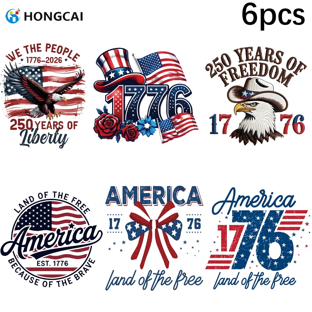 6-pecas-transferencias-dtf-patrioticas-eua-250º-aniversario-1776-2026-adesivos-termocolantes-para-camiseta-4-de-julho
