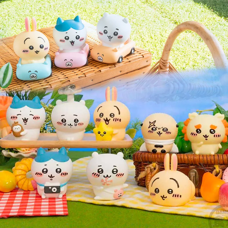 

Масштабная модель Gacha Chiikawa Usagi Hachiware Rakko Momonga, аниме, окружающий персонаж, друзья, серия прогулок, фигурки, игрушки