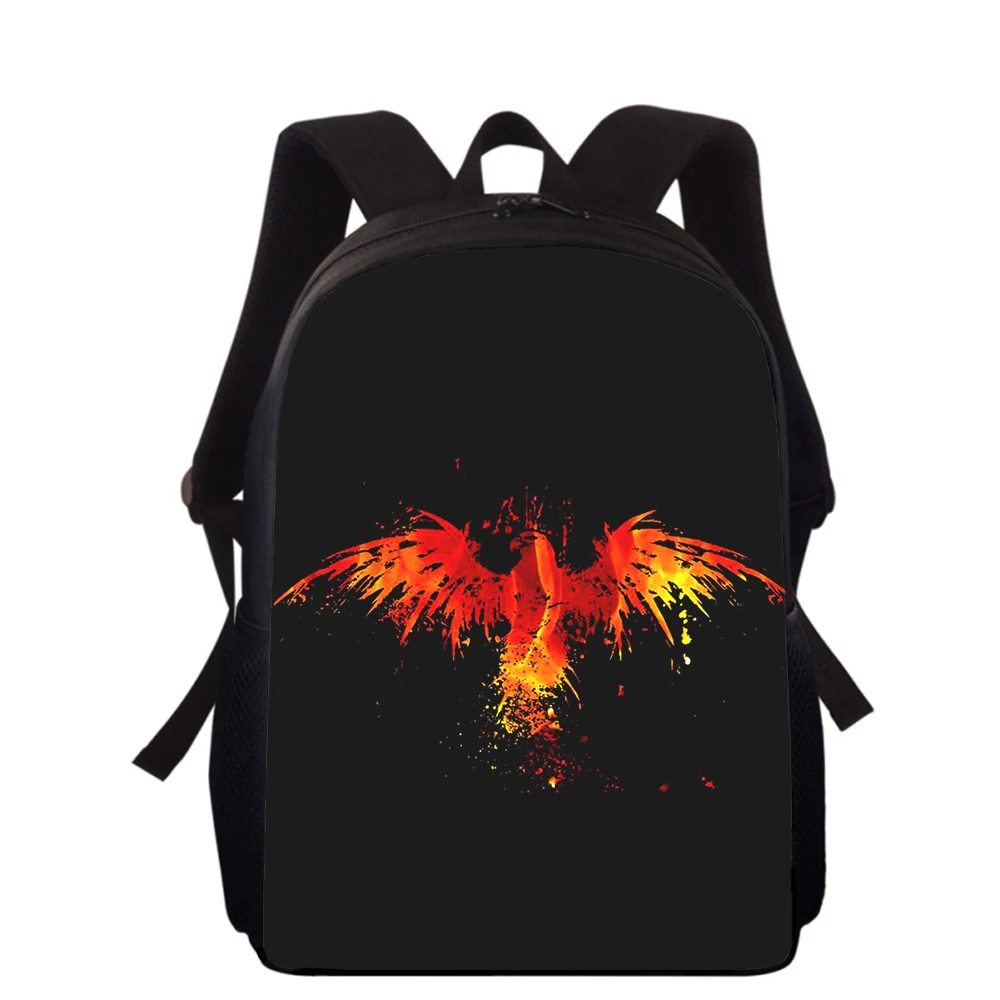 Art Beast Phoenix Sunbird 15 "3D Print Kids zaino borse per la scuola primaria per ragazzi ragazze zaino studenti borse per libri scolastici