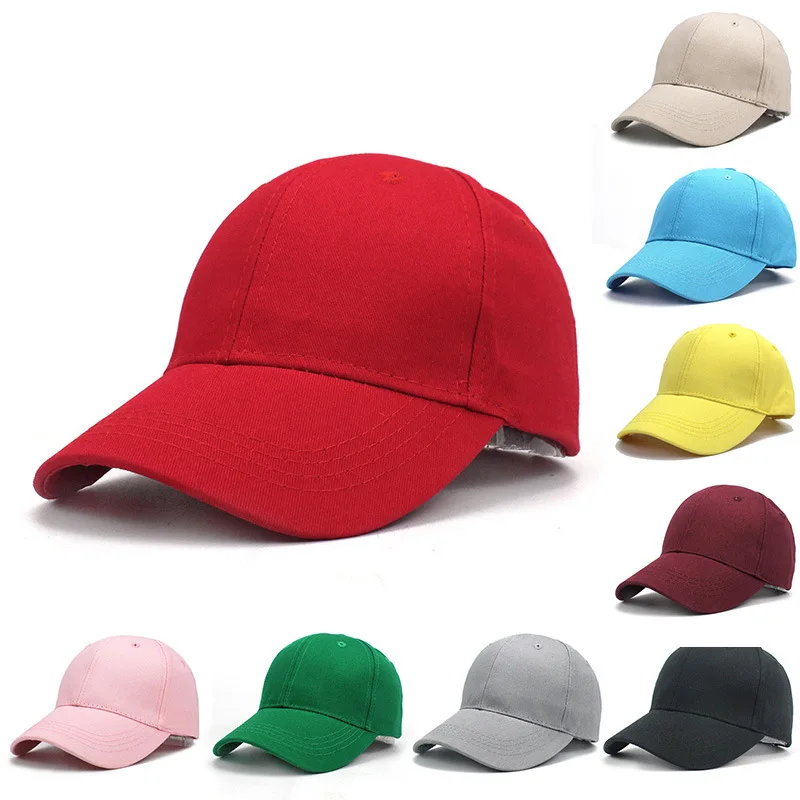 1 2 3 4 5 6 7 anni ragazzi ragazze berretti da Baseball in cotone tinta unita cappelli a basso profilo per bambini bambini Snapback