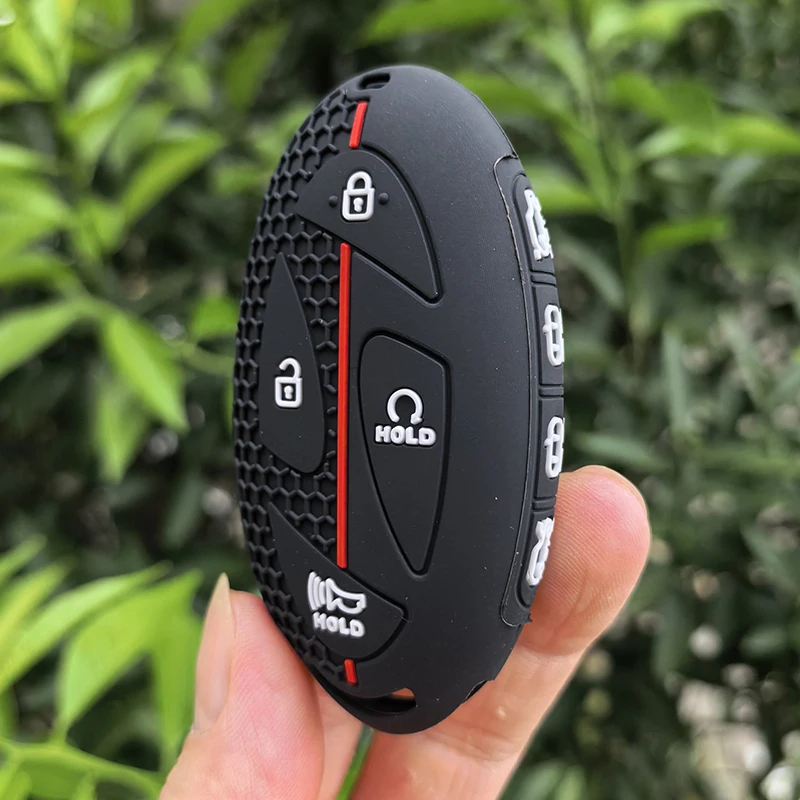 8 Buttons Silicone Car Remote Key Case Cover for Hyundai Kona Ev N-Line Tucson 2026 Grandeur GN7 IONIQ 6 Santa Fe MX5 Garden Gl