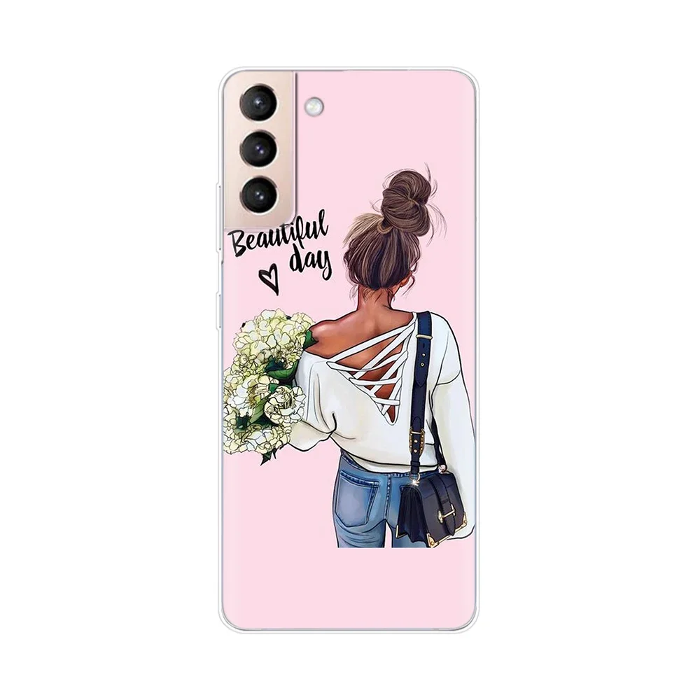 For Samsung Galaxy S21 S 21 FE Plus Case Soft TPU Phone Back Cases Cover for Samsung S21 Ultra GalaxyS21 Silicone Phone Case