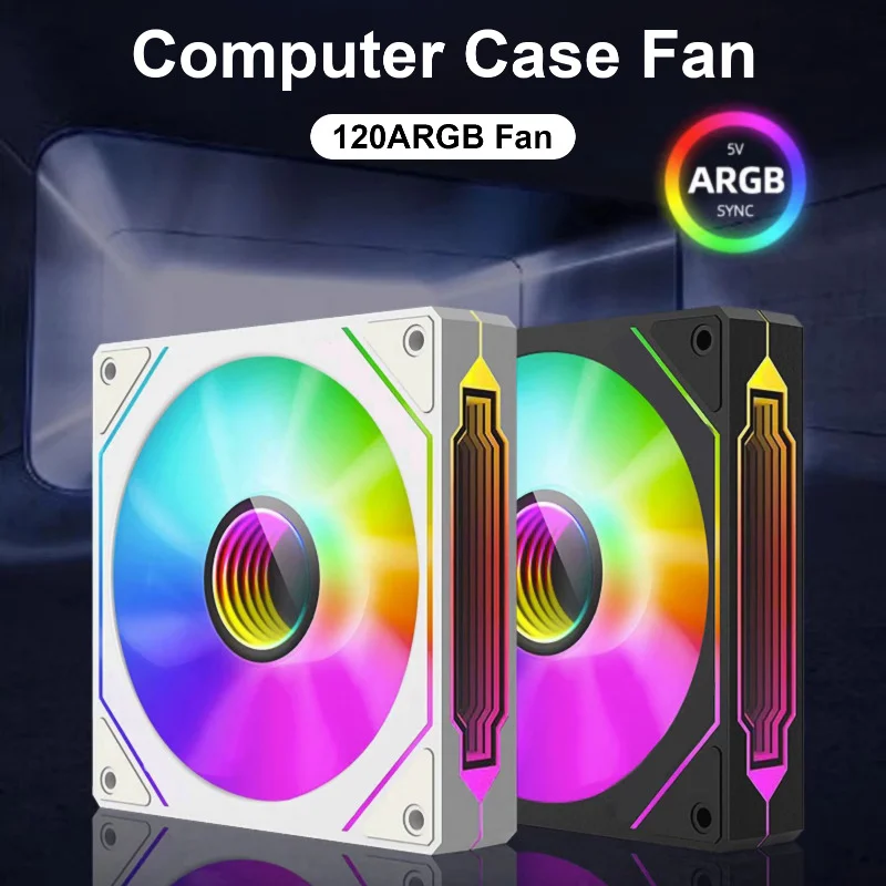 

Корпус компьютера Вентилятор PRISM 4 PRO Зеркальный цикл ARGB 120 мм 4-контактный ШИМ ПК Тихий охлаждающий вентилятор Низкий уровень шума Вентилятор корпуса-1 шт./3 шт.