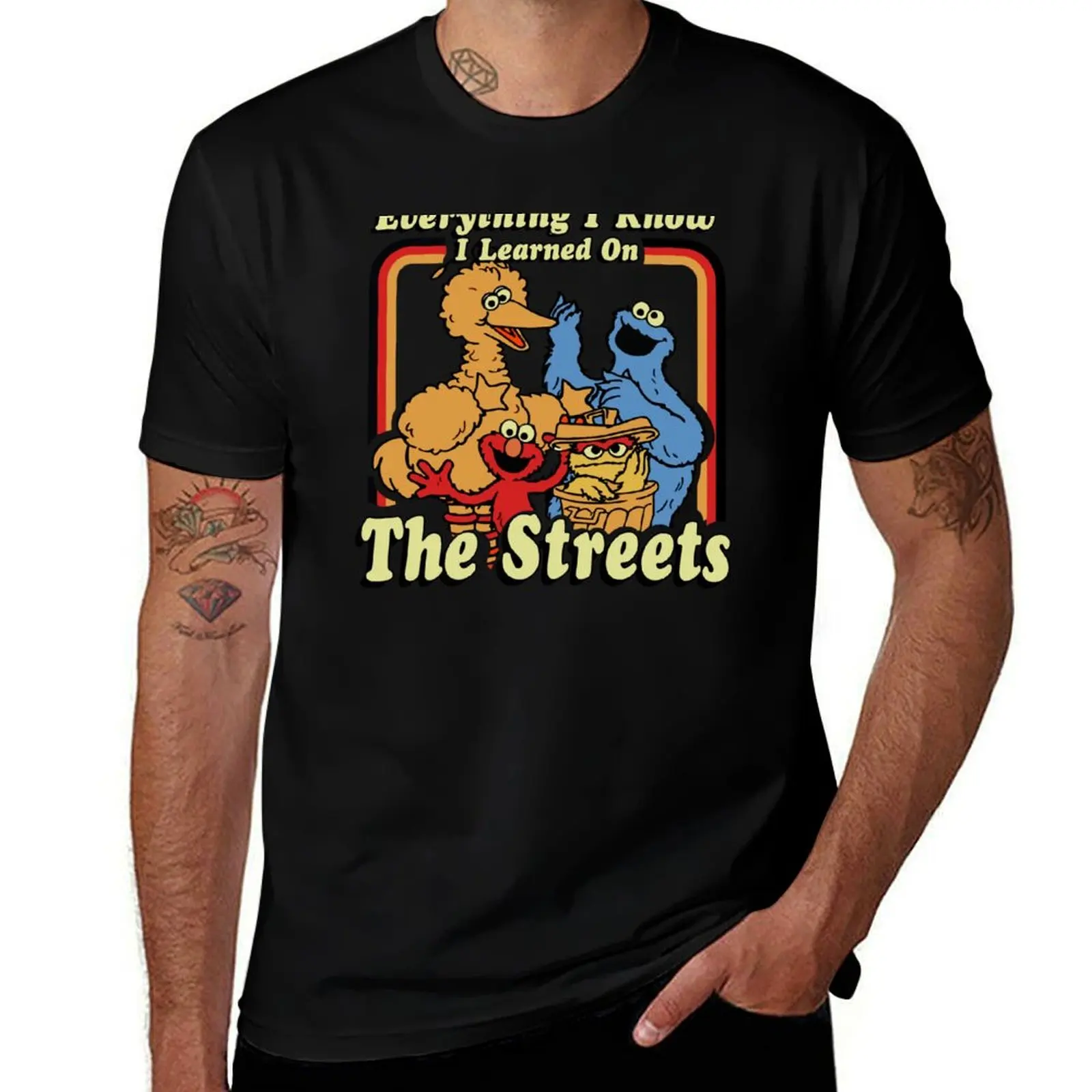 

Everything I Know I Learned on The Streets T-Shirt shirts graphic kawaii clothes t shirts for men graphic