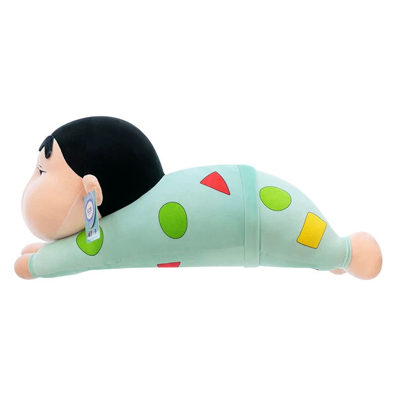 Genuíno com tags crayon shin chan plushies fofinho recheado anime deitado shin chan brinquedo de pelúcia sofá cama volta almofada decoração para casa presente