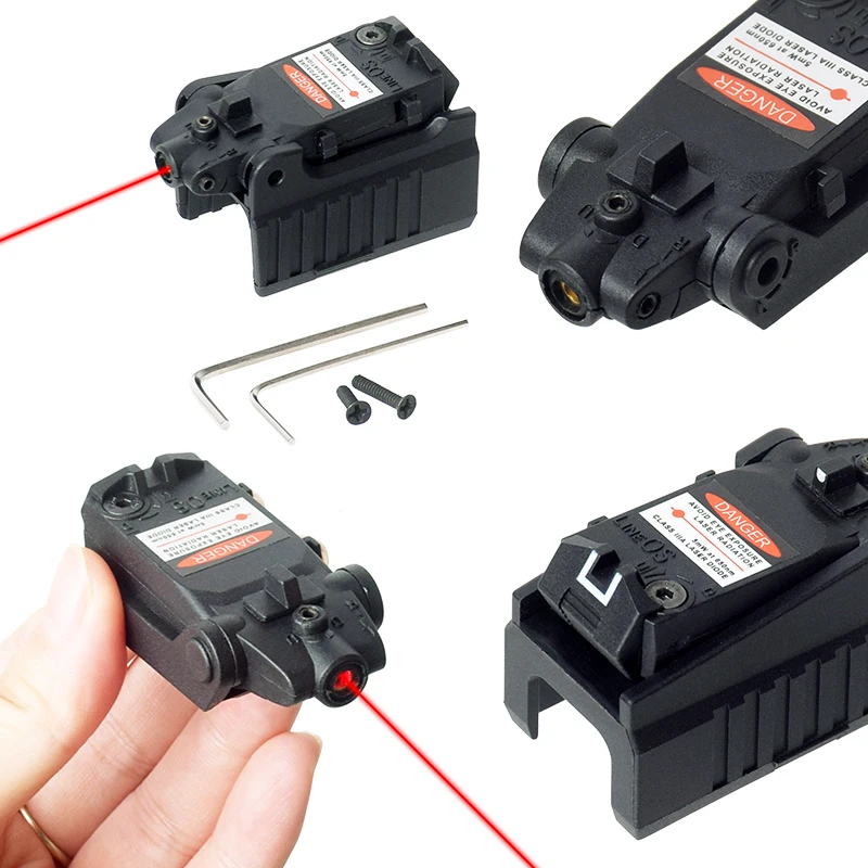 

Tactical Red Laser Sight Scope Compact Pistol Hand Gun for Airsoft KSC KWA G17 18C 22 34 Series high/low Mount Switch