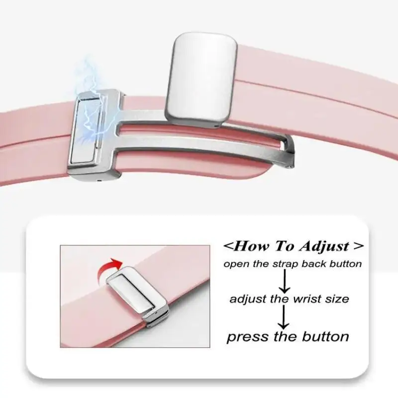 20mm 22mm Silikon Magnetische Band Für Xiaomi Mi Uhr 2 Pro/Mi uhr Farbe 2 Armband Correa für Xiaomi Uhr S4 S3 S2 S1 Aktive – Detail 10