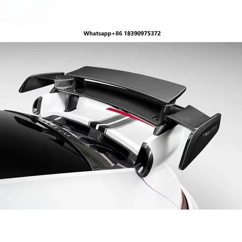 For 911 992 carbon fiber trunk spoiler car Tc style carbon fiber rear wing double-layer fixed wing