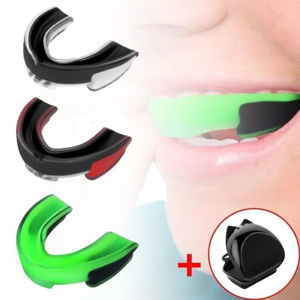 ป้องกันฟันป้องกันฟันสวมใส่สําหรับ Boxing Mouth Guard Mouthguard BRACE มวยกีฬาคาราเต้เทควันโด