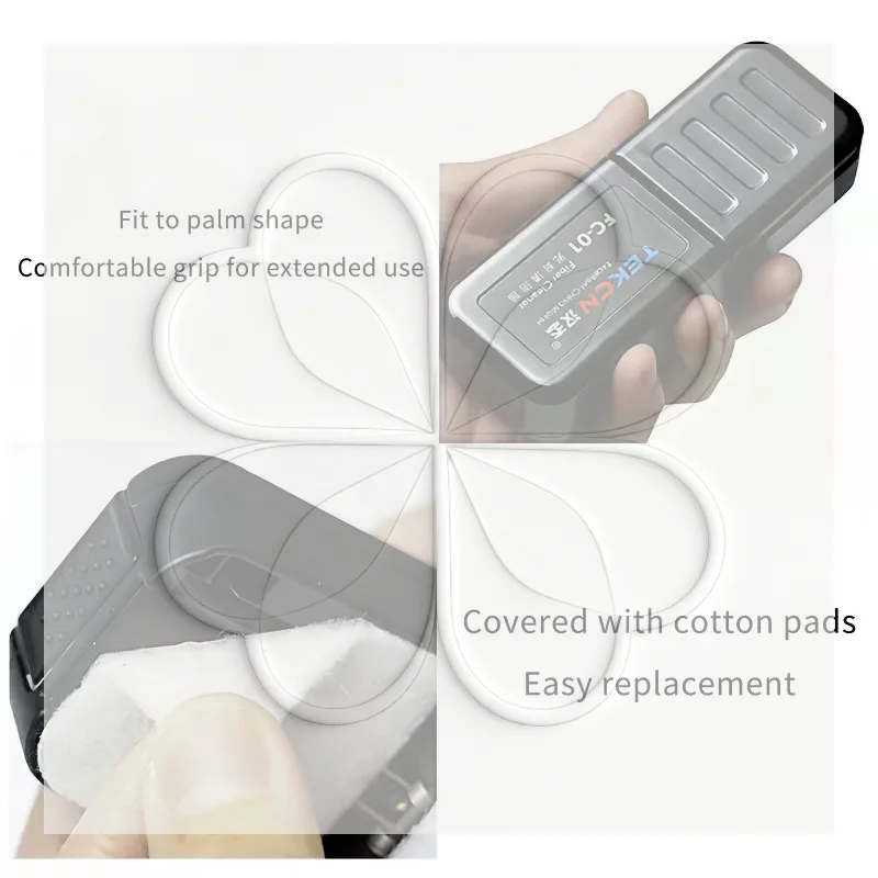 FC-01 Optical Fiber Cleaner Durable Core Wiping Clip Practical FTTH Cleaning Tool for Network Technician On-site Operation