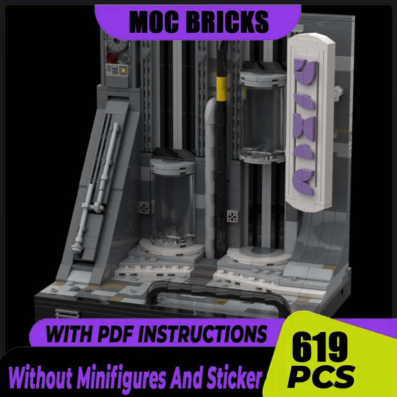 Star Movie Moc Building Blocks Modular Central Elevators Model Technology Bricks DIY Assembly Holiday Toy Construction Gifts