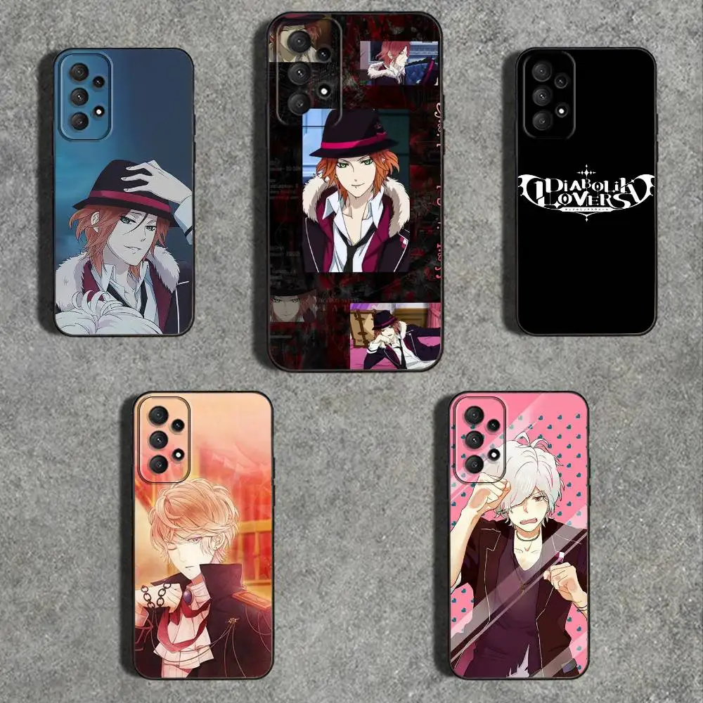 

D-Diabolik L-Lovers Phone Case For Samsung Galaxy A73,31,32,72,41,53,52,71,22,5G,Note,J7,8,9 Soft Black Cover