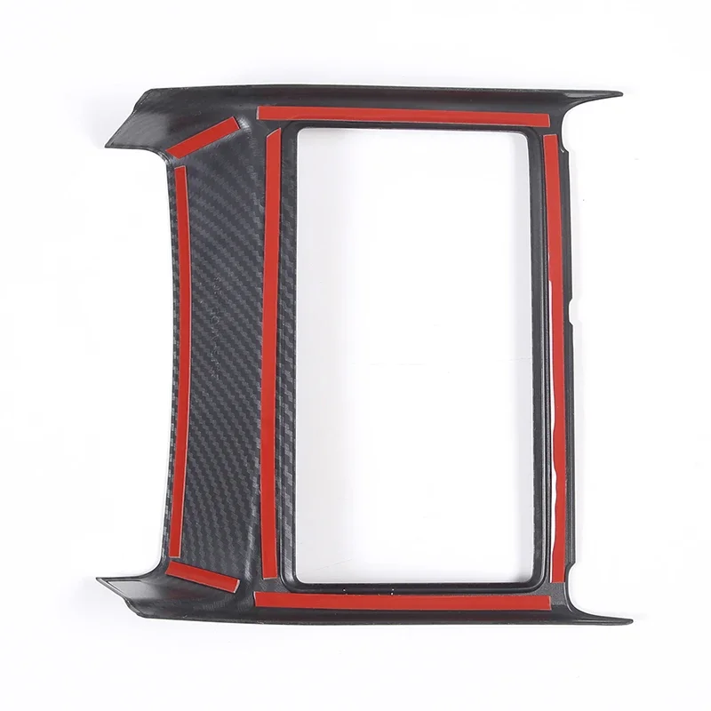 ABS Carbon Fiber For Mitsubishi Outlander 2022 2023 2024 Central Control Water Cup Holder Frame Cover Trim Interior Accessories view 6