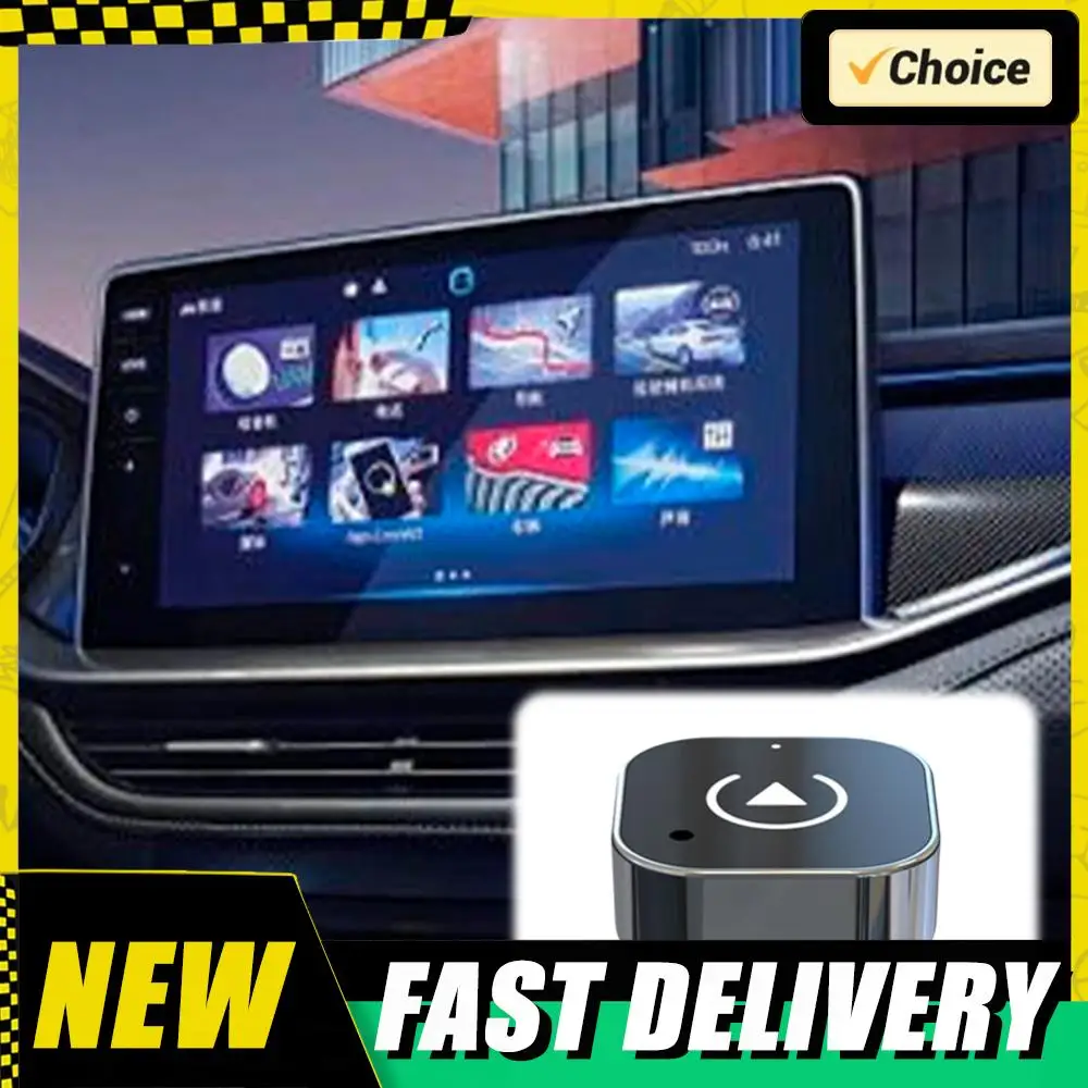 CarPlay/Andriod Auto 2 in 1 AI Smart Box Car Intelligent Wireless CarPlay محول Carplay AI Box التوصيل والتشغيل صندوق السيارات