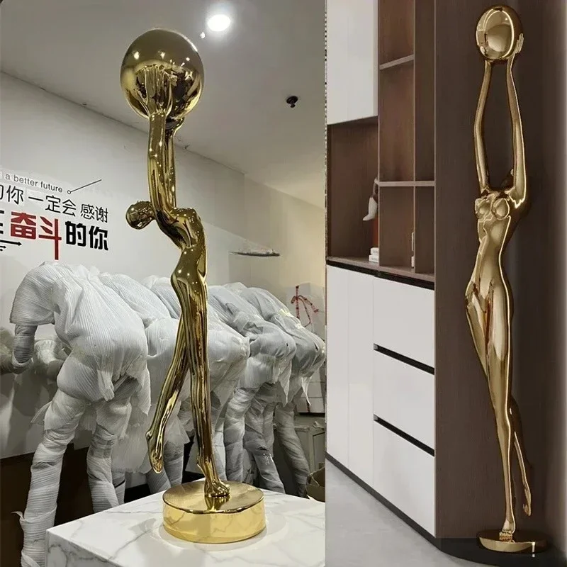 Постмодернистский креативный скандинавский гуманоид, абстрактное художественное украшение, торшер, освещение, декоративный мягкий нарядHY