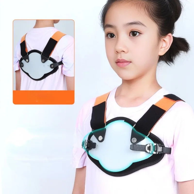 Children's Chicken Breast Corrector,Kids Funnel Chest Vest Rib Eversion Fixation Strap,Postoperative Thoracic Rib Fixation Brace
