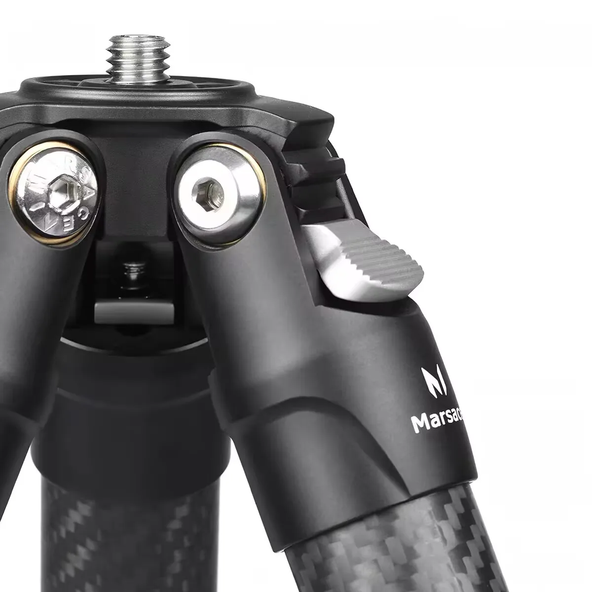 Marsace XT-26S Center Columnless Carbon Fiber Tripod Featherweight Full-Size Professional Portable Tripod Kit
