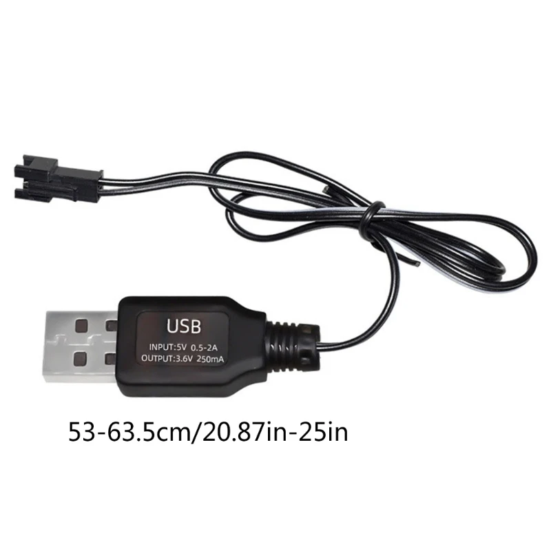 2024 New USB Cable for 3.6V 4.8V 6V 7.2V LiPo & Lithiums Batteries,with SM2P/JST/KETPlug RemoteControl Toy