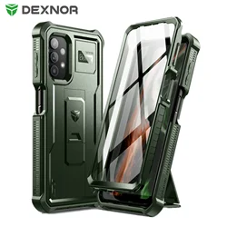Dexnor For Samsung Galaxy A32 5G Case Full-Body Heavy Duty Military Grade Shockproof Cover & Kickstand Built in Screen Protector