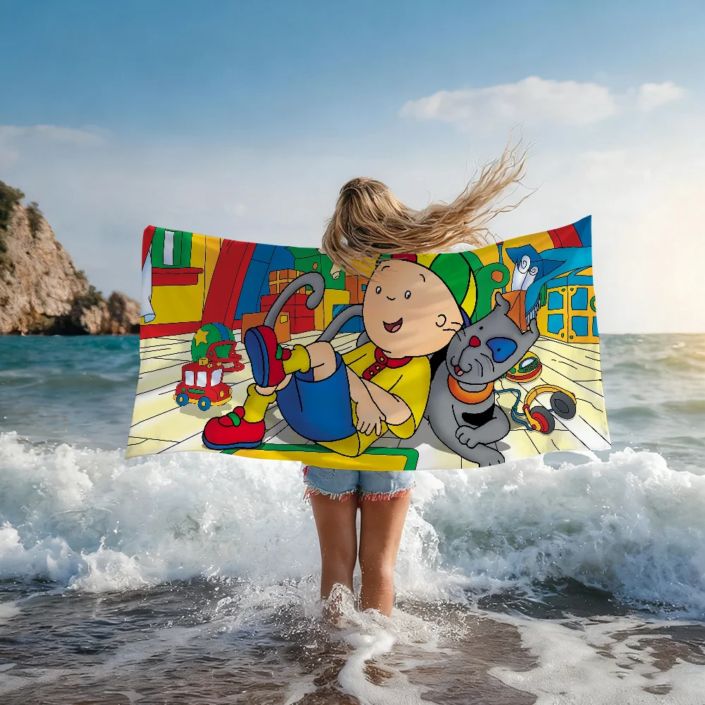 Toalha de Praia Grande e Macia C-Caillou, Acessórios de Ginástica, Secagem Rápida, Ideal para Viagens e Spa