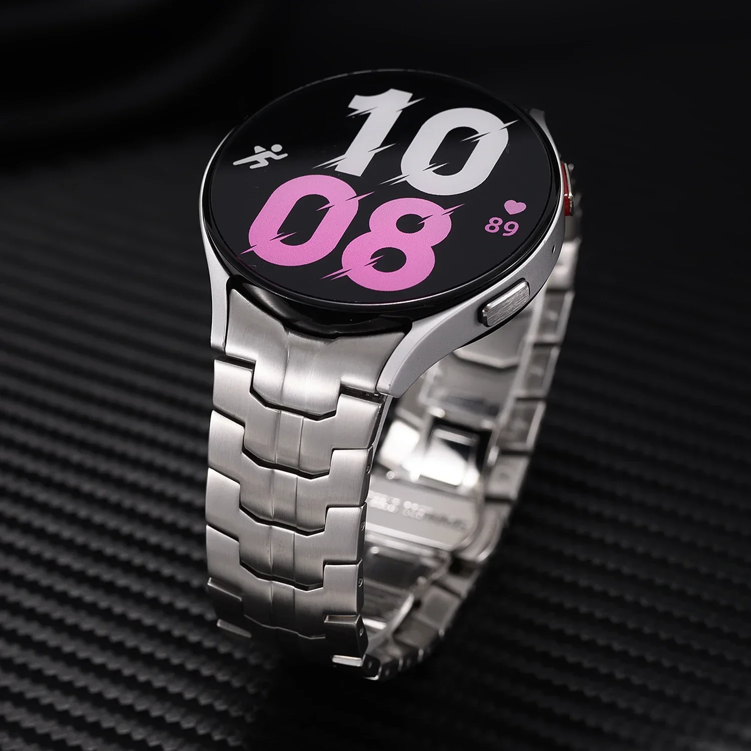 Stainless Steel Strap for Samsung Galaxy Watch 7 6 5 4 40mm 44mm 6 Classic 43mm 47mm No Gaps Metal Band 5Pro 45mm Quick Bracelet