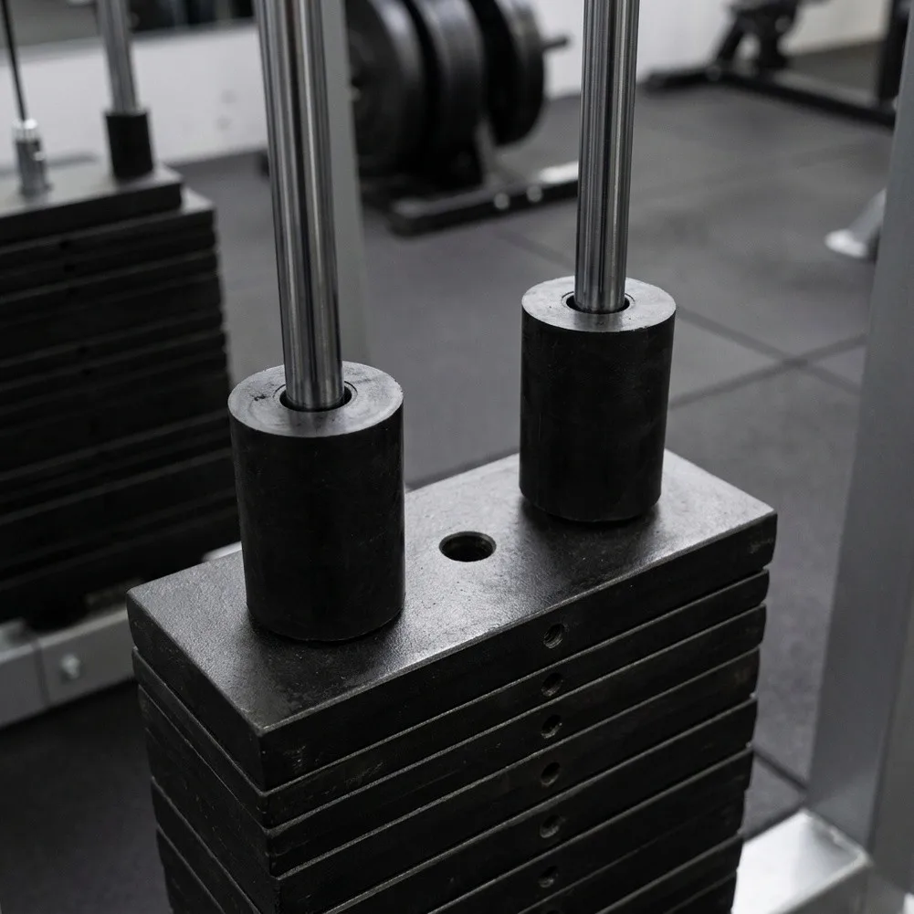 Rubber Sleeves for 20mm Guide Rods 2pcs Shock Absorbing Gym Equipment Parts Compatible with Weight Stack Machines