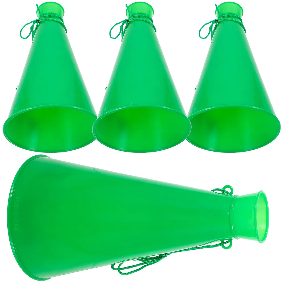 

4 Pcs Cheering Horn Noise Maker Toy Prop Portable Inflatable Megaphones for Party Cable Horns Trumpets Loudspeaker