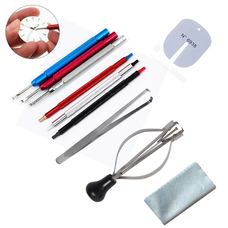 3Pcs Watch Hands Needle Setter Dial Hour Minute Second Hand Watch Repair Tool Remover Removal Lifting Tool For Watchmaker