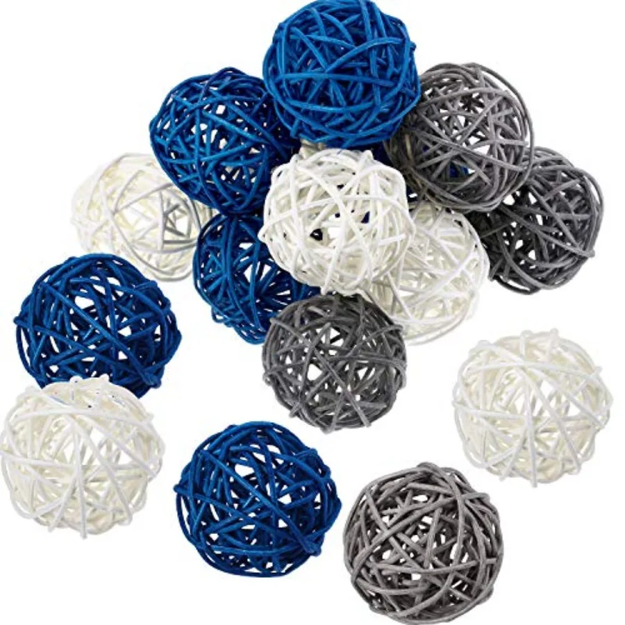 15 Decorative Rattan Balls for Craft and Decor