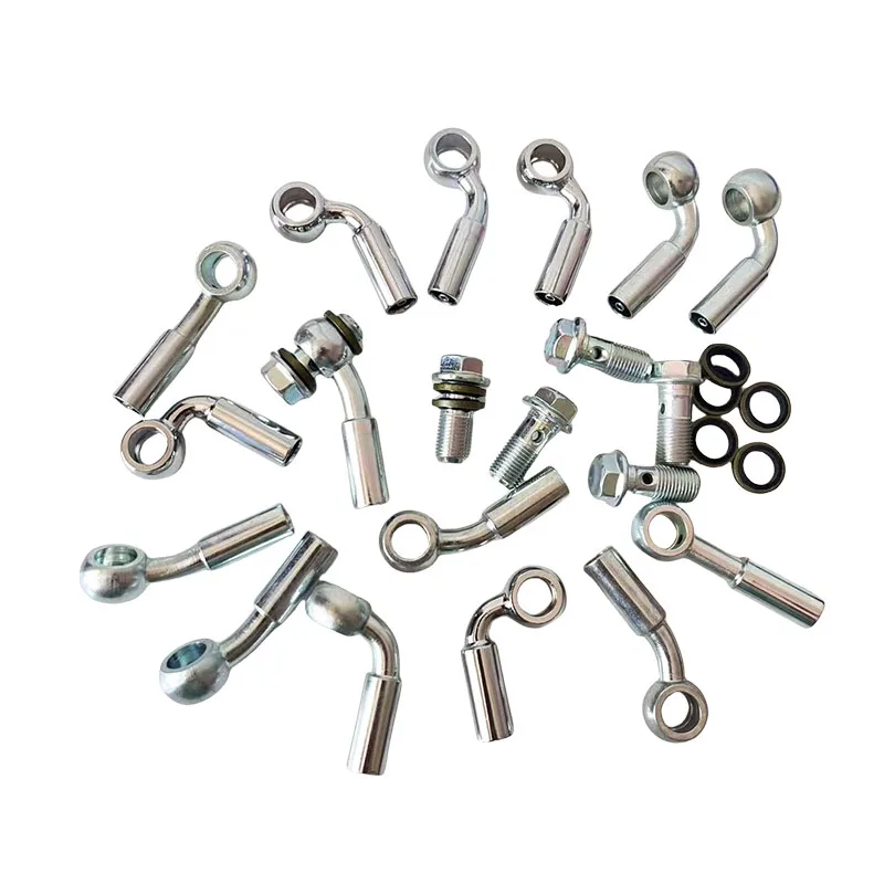 

AN3 Motorcycle Hydraulic Brake Oil Hose Fitting Adapter Connector 8/10mm Banjo 45° Motorcycle Accessories Clutch Oil Hose Screw