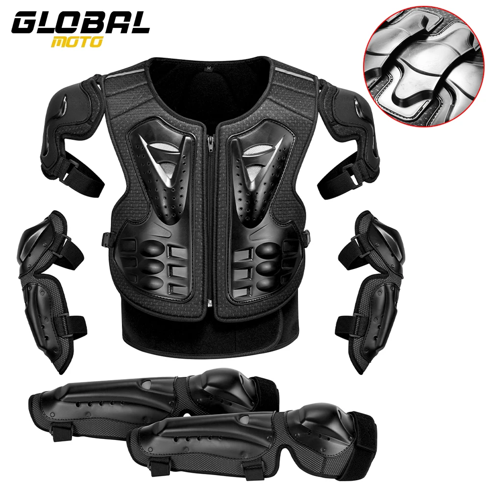 

Motorcycle Body Armor Wear-resistant Anti-drop Motocross Riding Armor Vest Protective Gear Motorbike Chest Back Protector