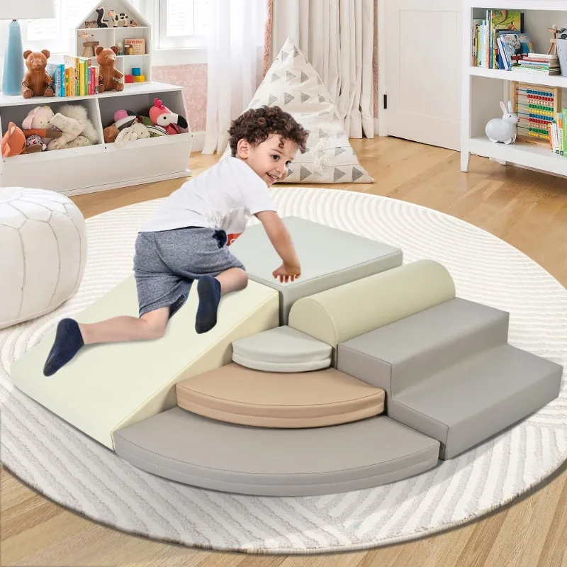 Ensemble de tapis de jeu multifonctionnel en mousse pour enfants, tapis de sol doux et empilables, adaptés aux salles de jeux pour tout-petits, sans danger pour les ramper