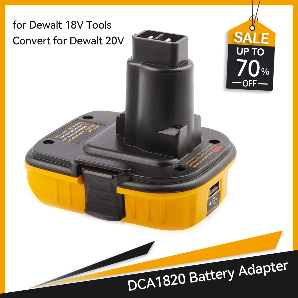 Adaptador de Bateria para Dewalt Bateria de Lítio 20v 20v Dca1820 Ferramentas Converter Dc9096 De9098 De9096
