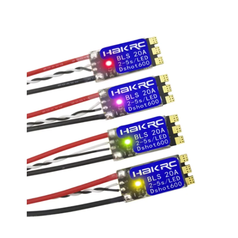 HAKRC BLS 20A F20A BLHeli-S Dshot150/300/600 2-5S Brushless Speed ESC Built-in RGB LED for FPV Racing Freestyle Drone