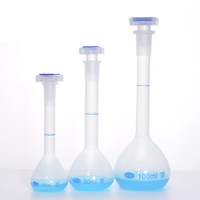 PP Plastic volumetric flask laboratory test flask with cap  25 100 250 500ml 1000ml Laboratory supplies