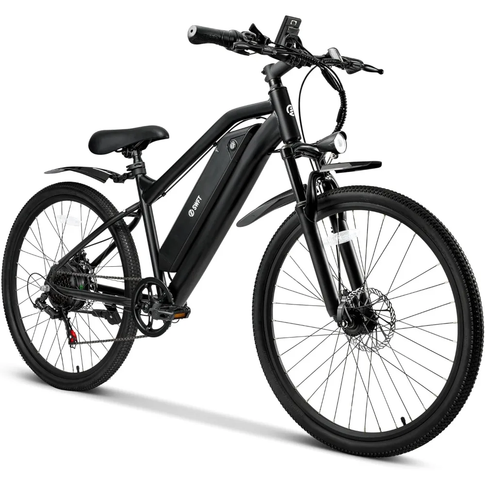 

Electric Mountain Bike for Adults- 44 Miles Max Range, 20mph Max Speed, 26” Tires, 3 Level Pedal Assist,