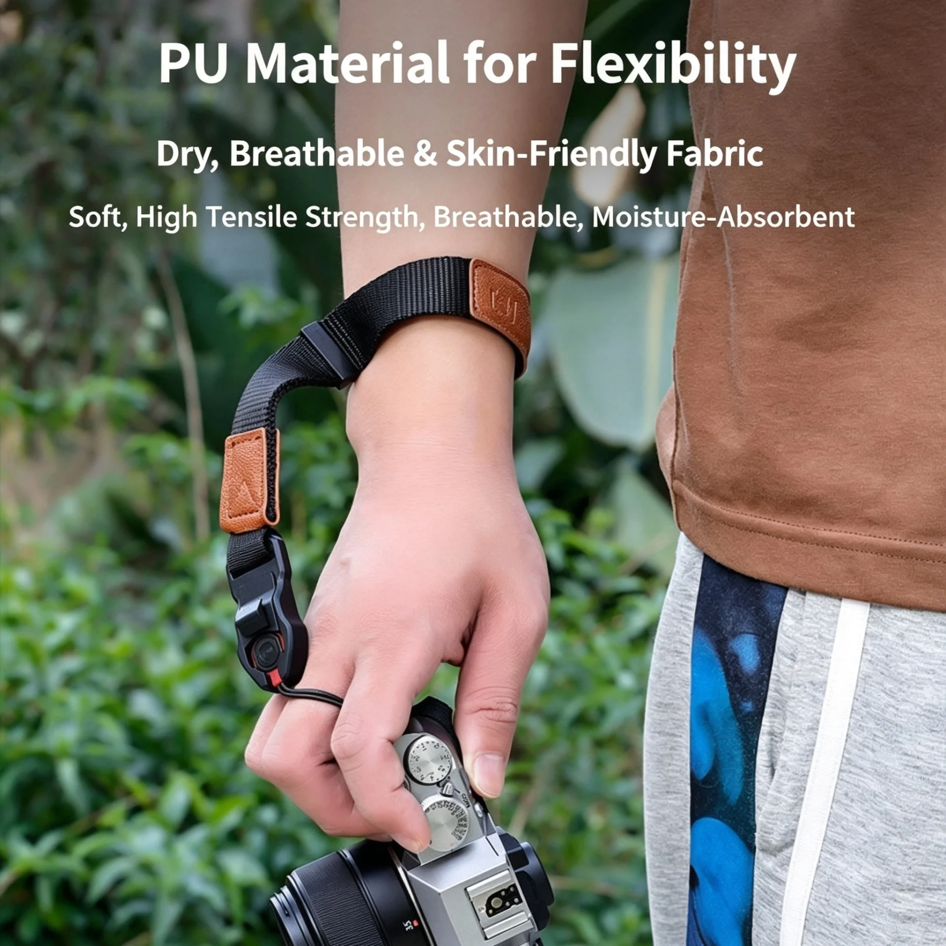 Camera Wrist Strap Quick Release Adjustable Anti Slip Anti Lost Safety Lanyard for Canon Sony Nikon Fuji Olympus DSLR Mirrorless