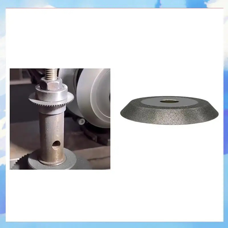 

Diamond Grinding Wheel Bevel Wheel Sharpener Electroplating 100 Mm Diameter 20 Inner Hole 45 Degrees 200 Mesh-[A22I]