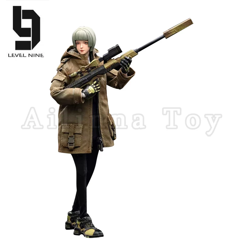 Joytoy nível nove 1/12 figura de ação frontline caos sniper rin & mecânico mentira anime modelo militar